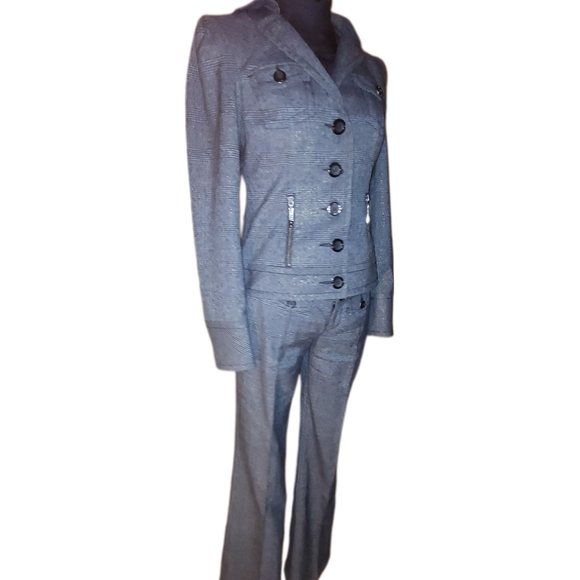 Retro 2-piece Pant Suit M vintage RARE - Picture 6 of 13